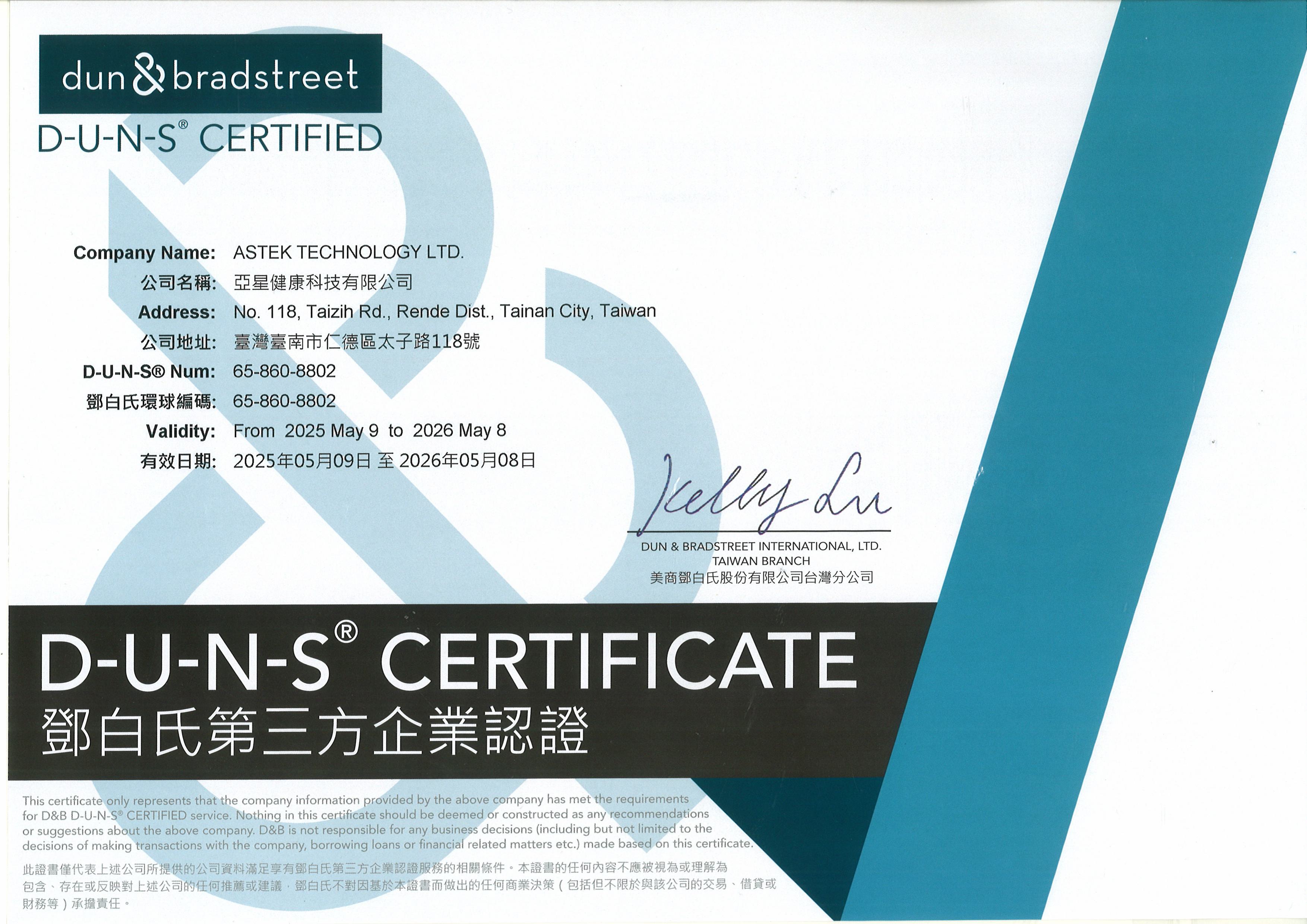 certified